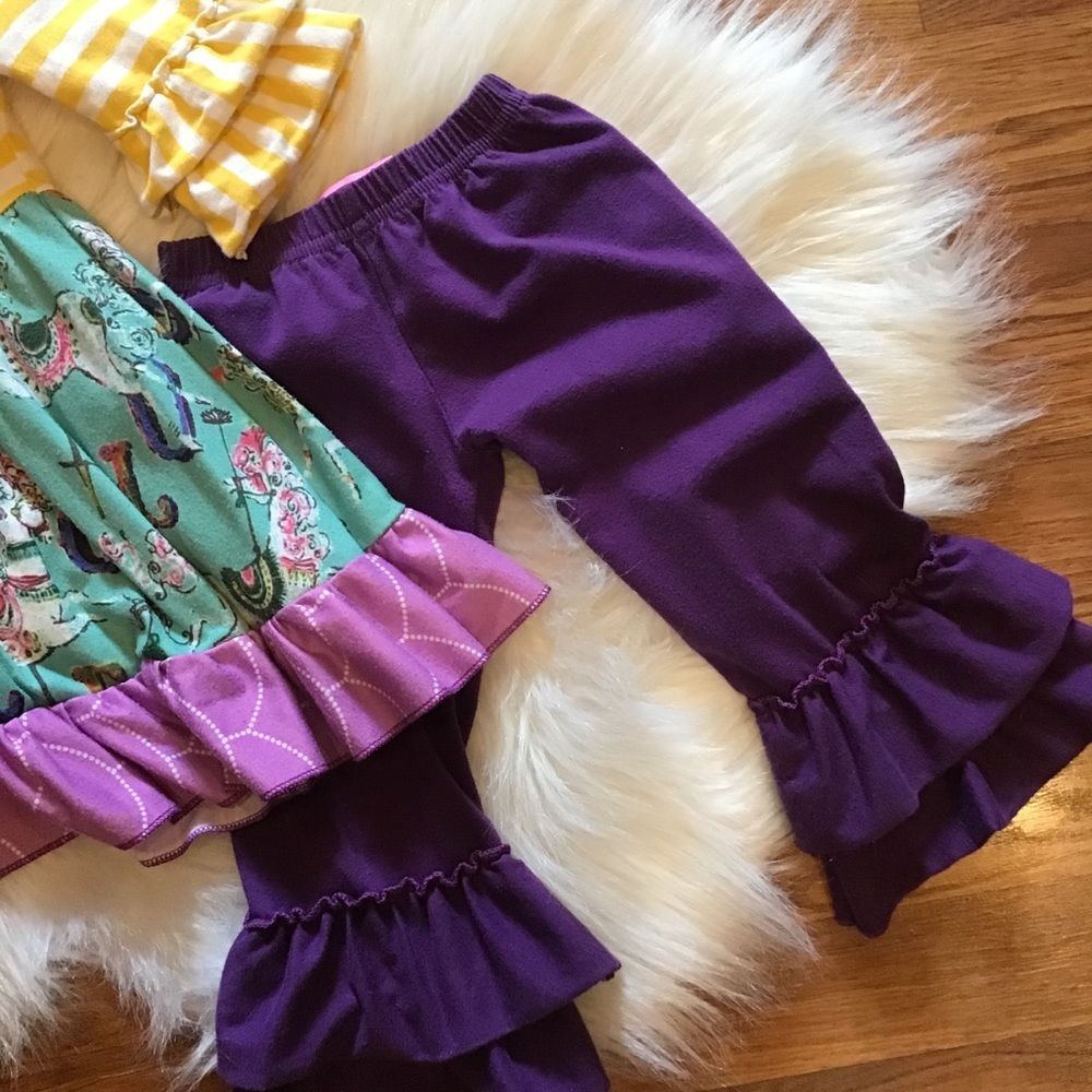 Girls Snotty Tots icing Ruffle matching set XS - Picture 3 of 7